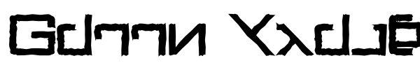 Green Martian font preview